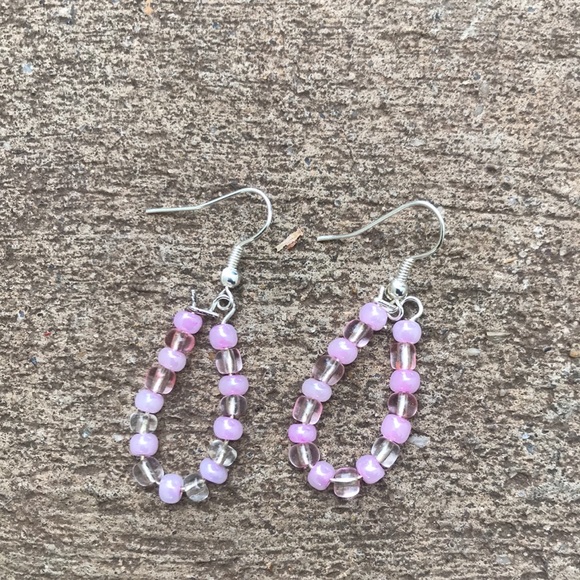 Homemade Beaded Earrings - Picture 2 of 3